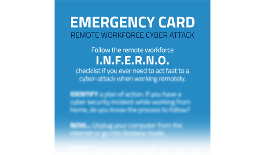 Emergency Card - Remote Workforce Cyber Attack - thumb small